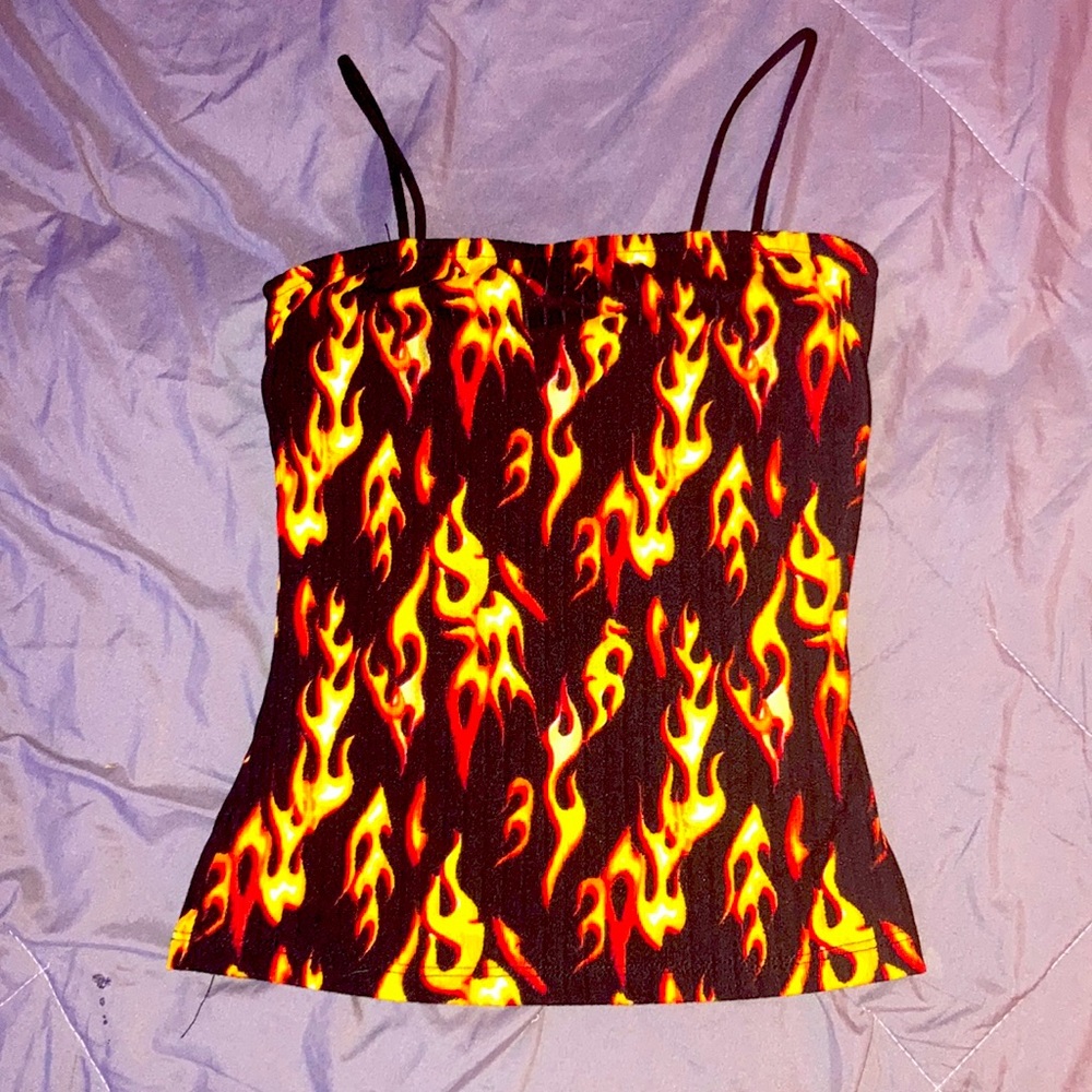 Flame tank top